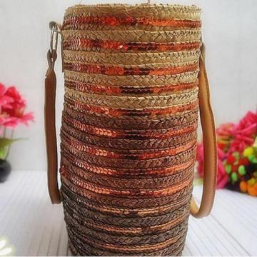 New Women  Straw Weave Woven Summer Beach Tote Big Shoulder Bag Handbag!