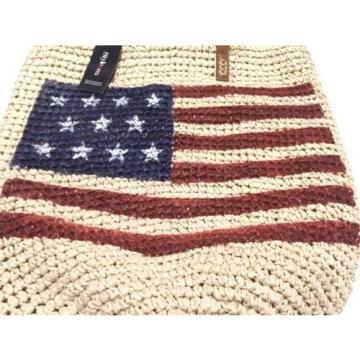 New With Tag Style &amp; Co Flag Straw Beach/Tote Bag