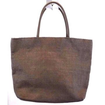 GAP Factory Store Women&#039;s Tote Bag Straw Style Shell Purse handbag Brown Large