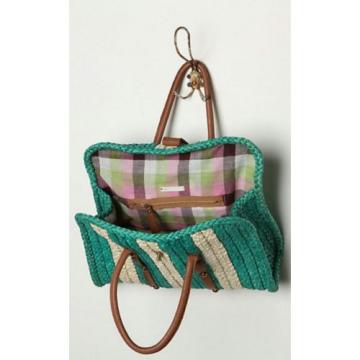 Anthropologie Pilcro and The Letterpress Village Straw Bag