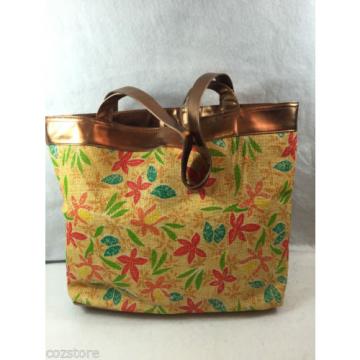 Elizabeth Arden Tropical Temptation Straw Bag Tote Shopper Large Travel Pool