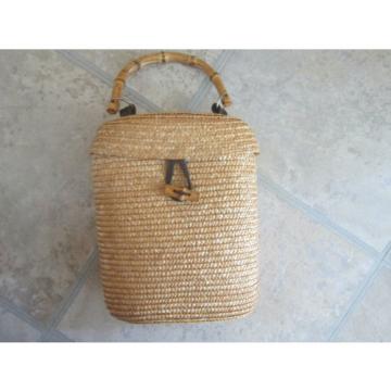 VICTORIA`S SECRET NATURAL STRAW BAG TOTE SUMMER rare