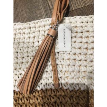 Nwt Banana Republic Straw Bag Purse Tote Island Style Vacation