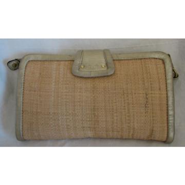 COACH PARKER Straw Clutch Wallet Purse Bag-42474-NICE