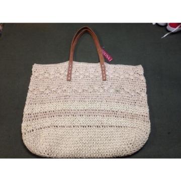 X Large Merona Woven Straw Shoulder Bag Oversized Giant Overnight Beach Travel