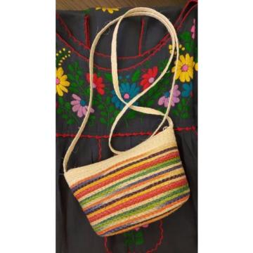 Handmade Natural Fiber Cross Body Bag, Sisal Cross Body Beach bag, Straw Bag