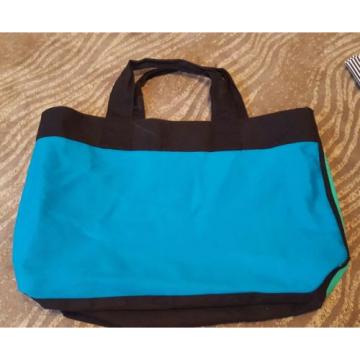 Victoria&#039;s Secret tote bag blue green black book beach exercise