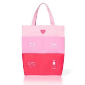 VICTORIA’S SECRET Pink Divided Pockets Front Beach Canvas Swim Tote Bag 2014