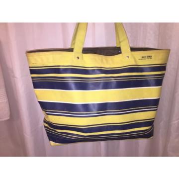 pre-loved authentic JACK SPADE striped canvas BEACH BAG tote $189msrp