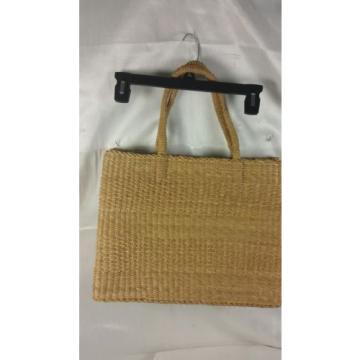 Ll BEAN DISCONTINUED  Freeport Studio STRAW BEACH large TOTE WOMEN BAG PRE 2001