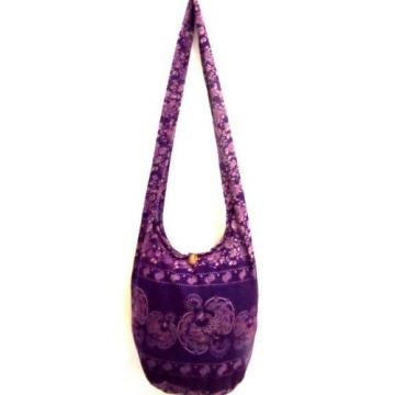 F10 BAG SLING SHOULDER GYPSY CROSSBODY BEACH HOBO UNISEX SMALL PEACOCK PURPLE