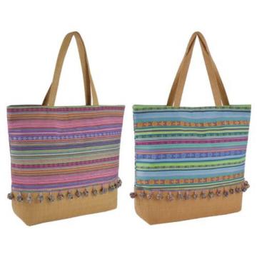 Tribal Stripe Design Shoulder / Beach / Shopping Bag with Lining