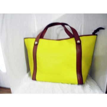 Kate Spade Extra Large Yellow Tote/Shopping/Beach Bag - 11&#034; T x 18&#034; W x 6&#034; D