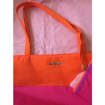 New Clinique Pink and Orange Tote Beach Bag