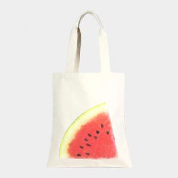 Watermelon 15&#034; Canvas Beach Diaper Tote Bag Purse Shopper