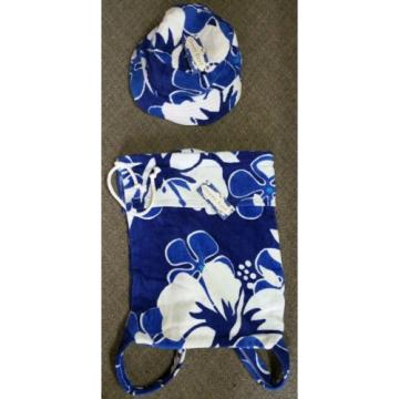 Beach bag tote and hat