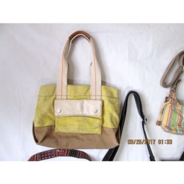 5 Designer Fossil Shoulder Bags Purses Totes Shoppers Beach Fun!