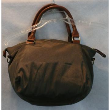 Olive Green Nylon Small Shoulder Hand Bag Great for the Beach EUC