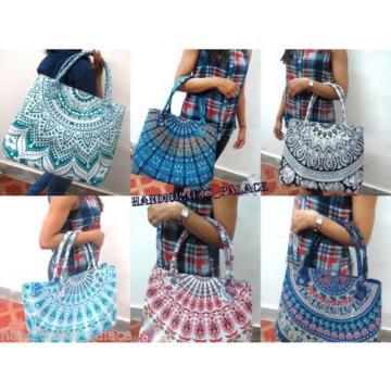 5 pcs Wholesale lot Mandala Bag Women Shopping Purse Large Beach Bag Tote Ethnic