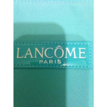 LANCOME PARIS Large Aqua Blue ReversableTote TRAVEL Beach Shopping Shoulder Bag