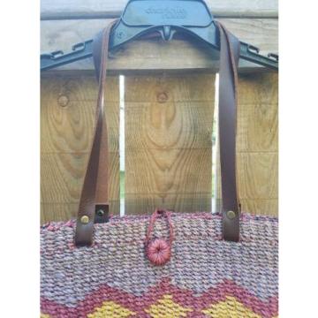 VINTAGE Large Bag / Purse - Geometric Hippie Bohemian Festival Boho Aztec Beach