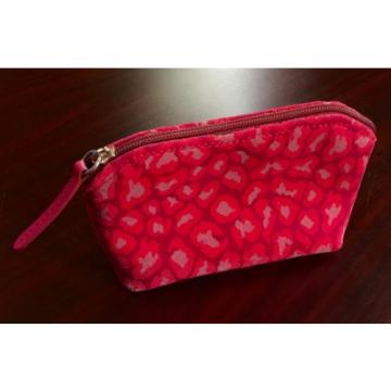 New Stubbs &amp; Wootton Palm Beach Pink Spots POCKET Cosmetic Bag Clutch MSRP $75