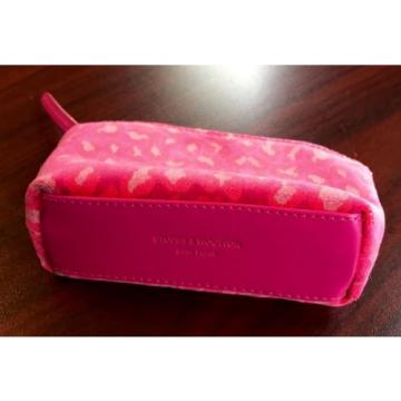 New Stubbs &amp; Wootton Palm Beach Pink Spots POCKET Cosmetic Bag Clutch MSRP $75