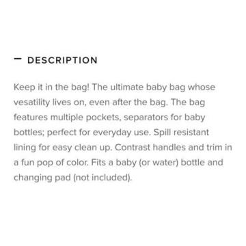 Stella &amp; Dot keep it in the bag navy red stripe diaper beach purse bag SOLD OUT