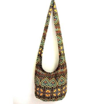 BAG SLING SHOULDER ADVENTURE YOGA BROWN BEACH HOBO HIPPIE MESSENGER PARTY TRAVEL