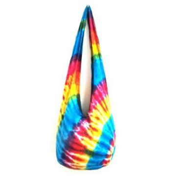 EA 09 SHOULDER BAG SLING BEACH YOGA TIE DYE HOBO UNIQUE LADY GYPSY MEN RAINBOW