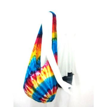 EA 09 SHOULDER BAG SLING BEACH YOGA TIE DYE HOBO UNIQUE LADY GYPSY MEN RAINBOW