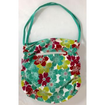 Tinker Bell Disney Floral Accent Canvas Shoulder Messenger Beach Tote Bag