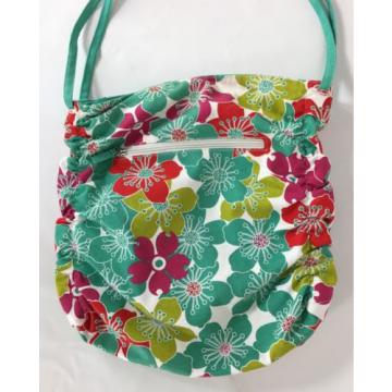 Tinker Bell Disney Floral Accent Canvas Shoulder Messenger Beach Tote Bag