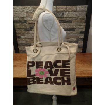 Triangle Brand Beach Bag Peace Love Beach Canvas Large Nice