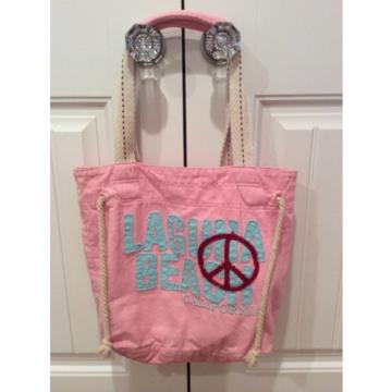 Laguna Beach Pink Canvas Tote Bag