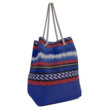 Canvas Shoulder / Beach / Shopping Bag with Soft Rope Drawstring Top