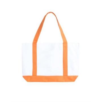 Malibu Surf Orange Cotton Beach Tote Bag