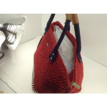 Women&#039;s SUN&#039;N&#039;SAND Brand Red WOVEN Beach Tote Bag - $45 MSRP - 35% off