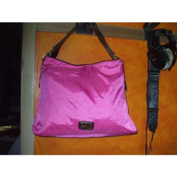 Kenneth Cole Reaction hot pink nylon &amp; pvc shoulder bag tote beach school bag