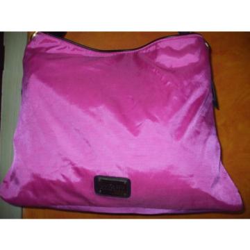 Kenneth Cole Reaction hot pink nylon &amp; pvc shoulder bag tote beach school bag