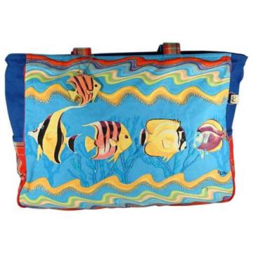 Artist Paul Brent Tropical Fish Tote Bag Carry On Bag Beach Bag Handbag Purse