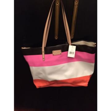 NWT Kate Spade New York Tote  Beach Cabana Stripe Harmony $278 Shoulder Bag