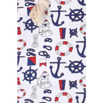 Nautical Anchor Red White Blue Over Sized Beach Tote Bag