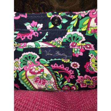 NWT Vera Bradley STRAW BUCKET TOTE in PETAL PAISLEY beach shopper bag