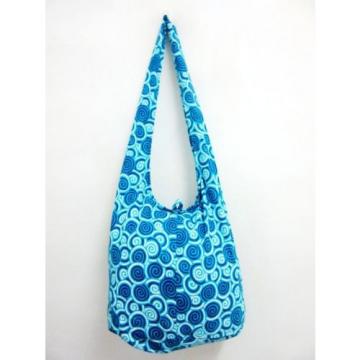 SPIRAL BAG SLING SHOULDER BEACH LARGE HOBO BOHEMIAN LADY GYPSY BLUE SKY UNISEX 2