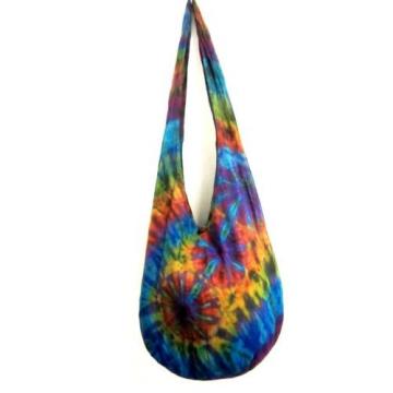 da 31 CROSSBODY SLING BAG BEACH HIPPIE TIE DYE HOBO UNIQUE UNISEX LADIES LARGE