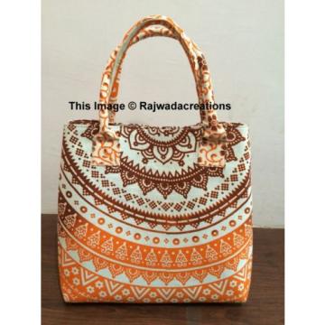 Indian Handmade Mandala Shopping Purse Cotton Beach Bag Large Tote Messenger