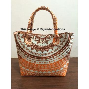 Indian Handmade Mandala Shopping Purse Cotton Beach Bag Large Tote Messenger