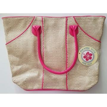 Paradise Tote Beach Gym Bag Pink Yellow Sally&#039;s Beauty