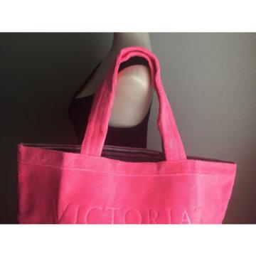 Victoria&#039;s Secret Large Beach Tote bag PINK Soft Shopper Terry Tote July 2016